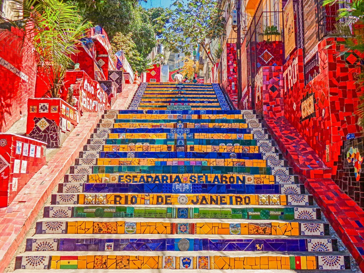 Farbige Treppe in Brasilien